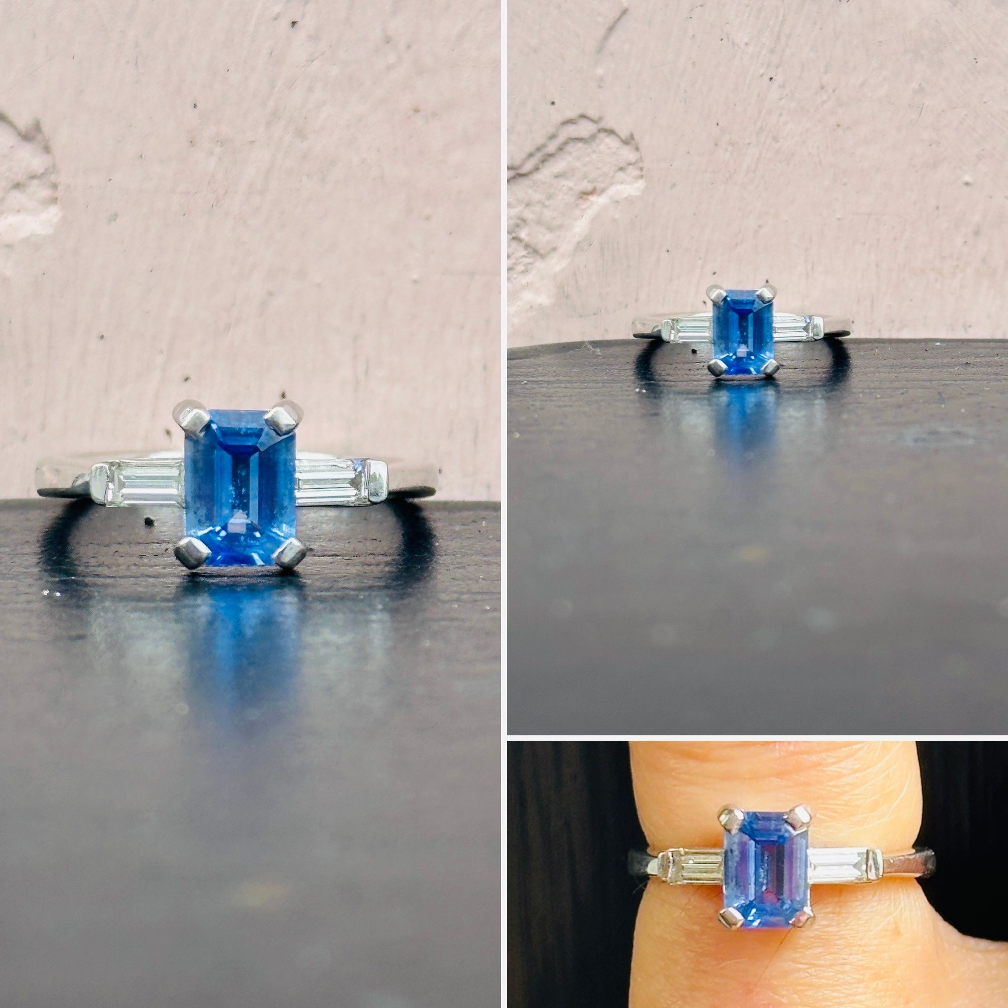 Emerald Cut Sapphire Ring