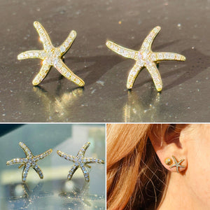 Starfish Diamond Earrings