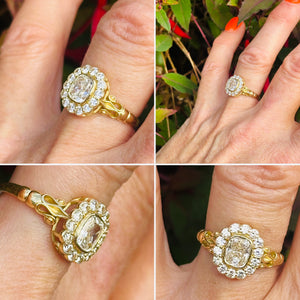 Antique Miners Cut Diamond Ring