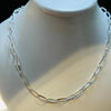 Paperclip Link Silver Chain