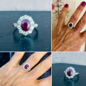 Ruby Cluster Ring