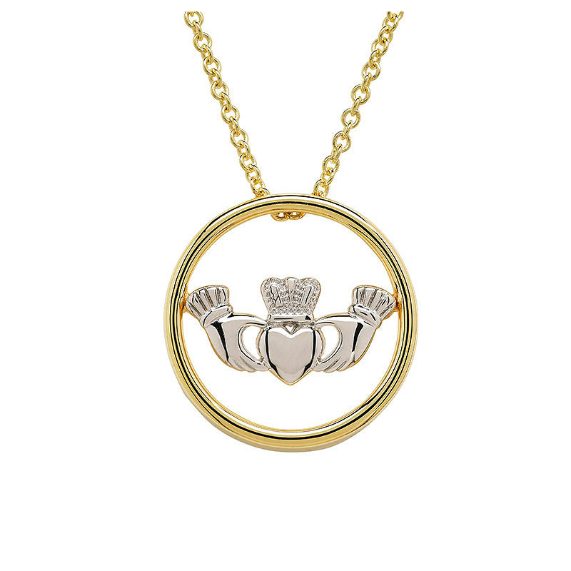 Gold Vermeil Claddagh Necklace