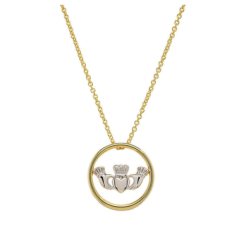 Gold Vermeil Claddagh Necklace