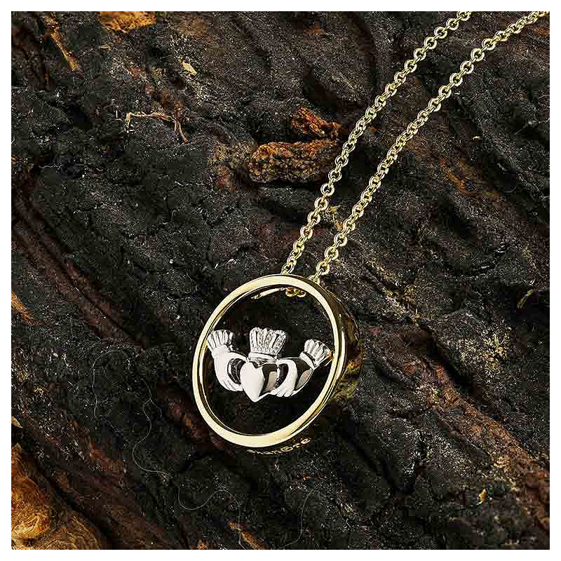 Gold Vermeil Claddagh Necklace