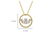 Gold Vermeil Claddagh Necklace
