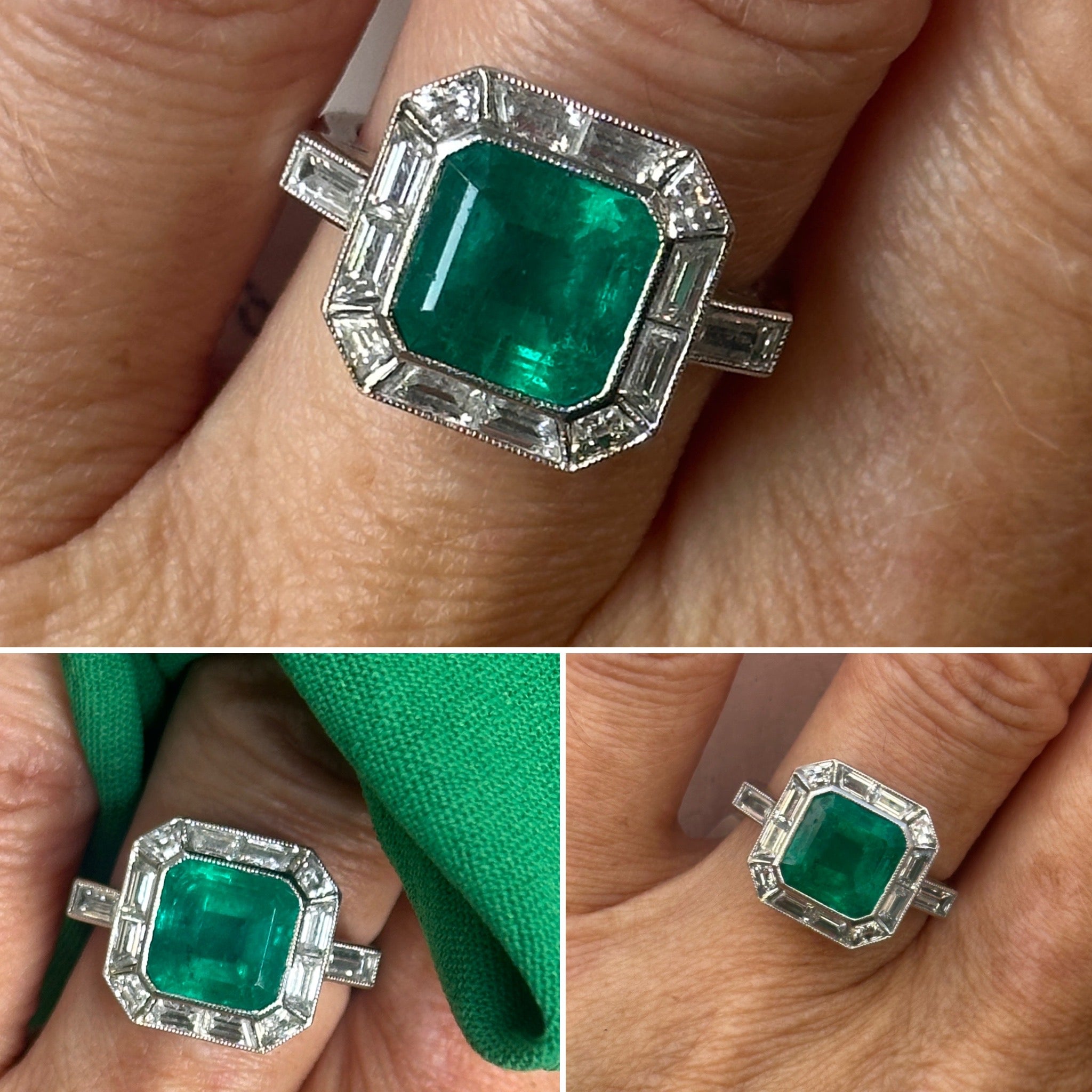 Colombian Emerald Ring 3.34 cts