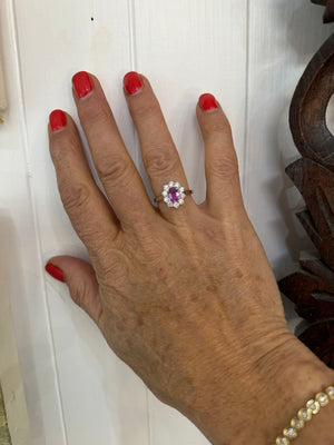 Natural Pink Sapphire  ring