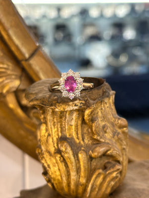 Natural Pink Sapphire  ring