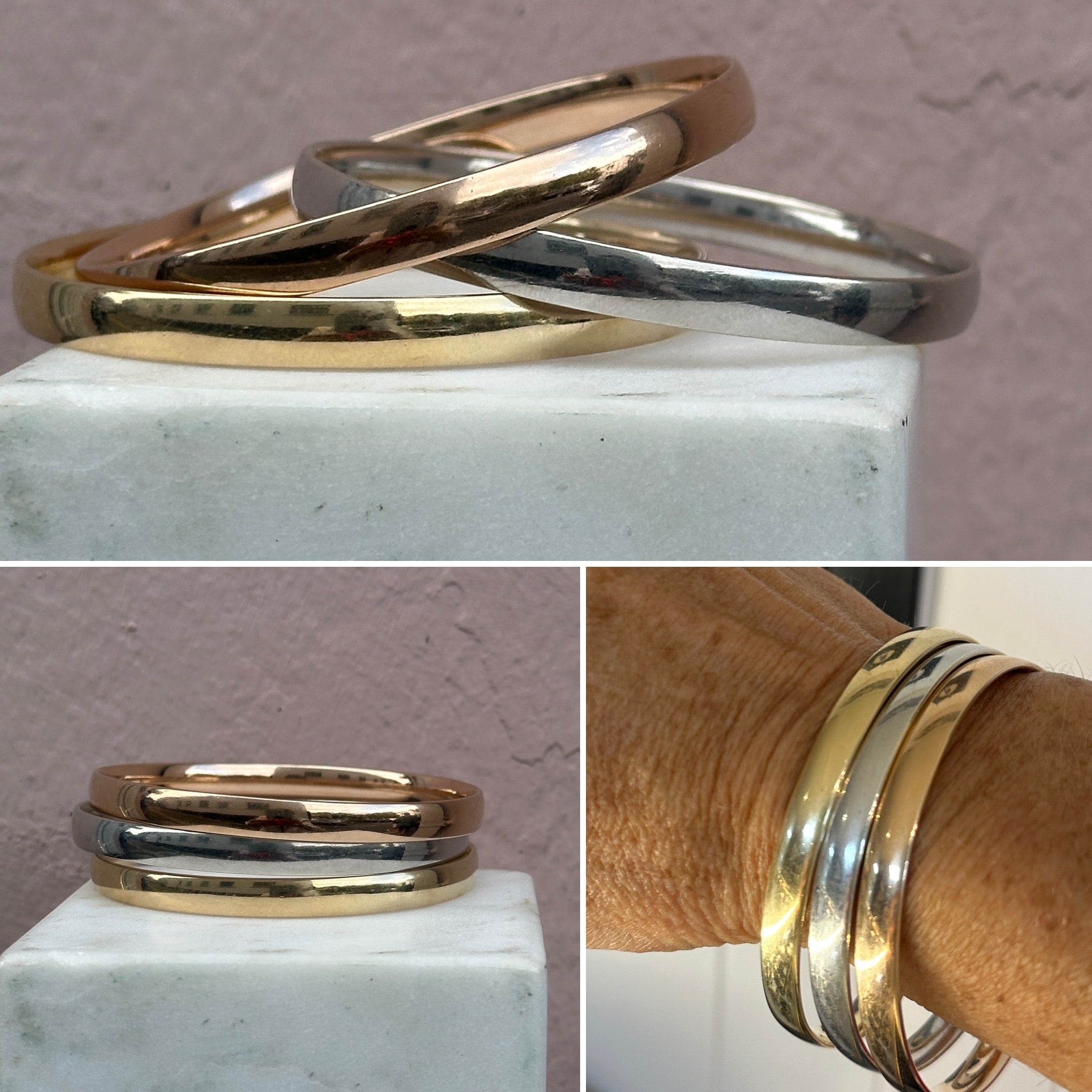A Trio of Gold Bangles