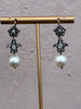 Antique Diamond Pearl Earrings