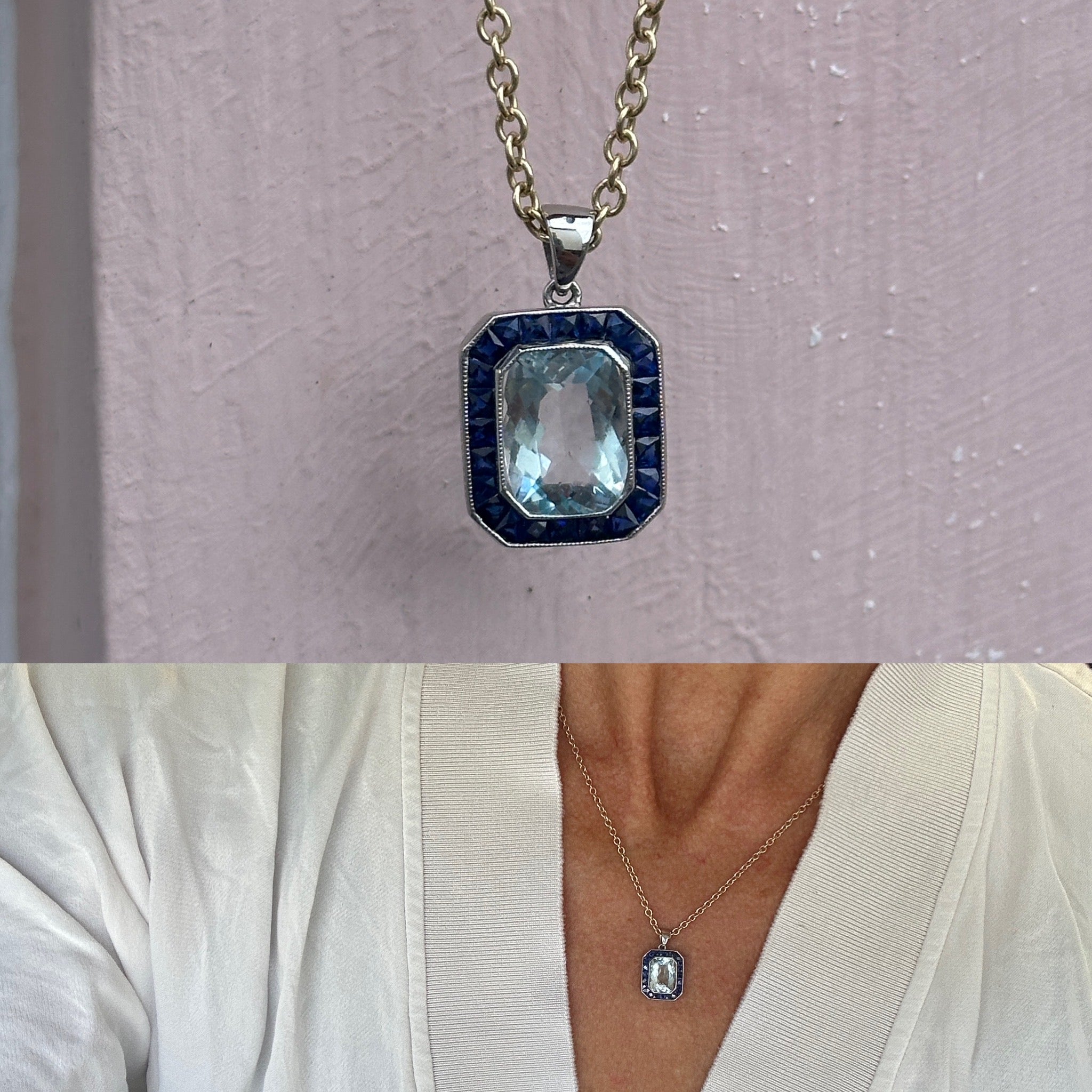 Emerald Cut Pendant
