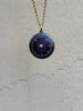 Antique Diamond Set Purple and Blue Enamel Locket