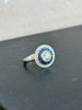 Sapphire Diamond Target Ring