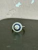 Sapphire Diamond Target Ring