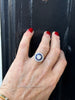 Sapphire Diamond Target Ring