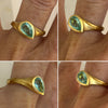 Gold Paraiba Tourmaline Ring