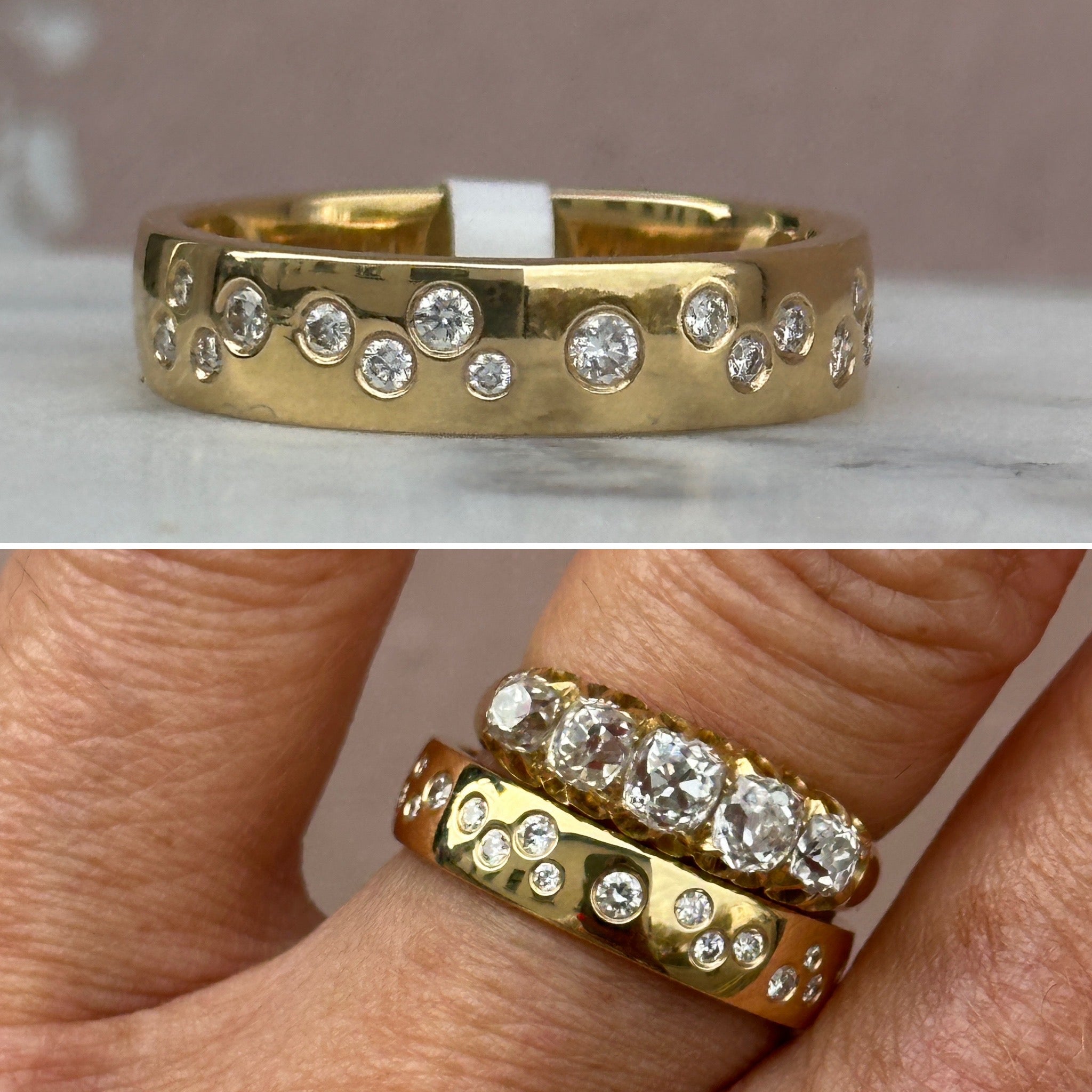 Gold Wedding Ring : Stardust