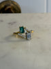 Emerald Toi et Moi Ring