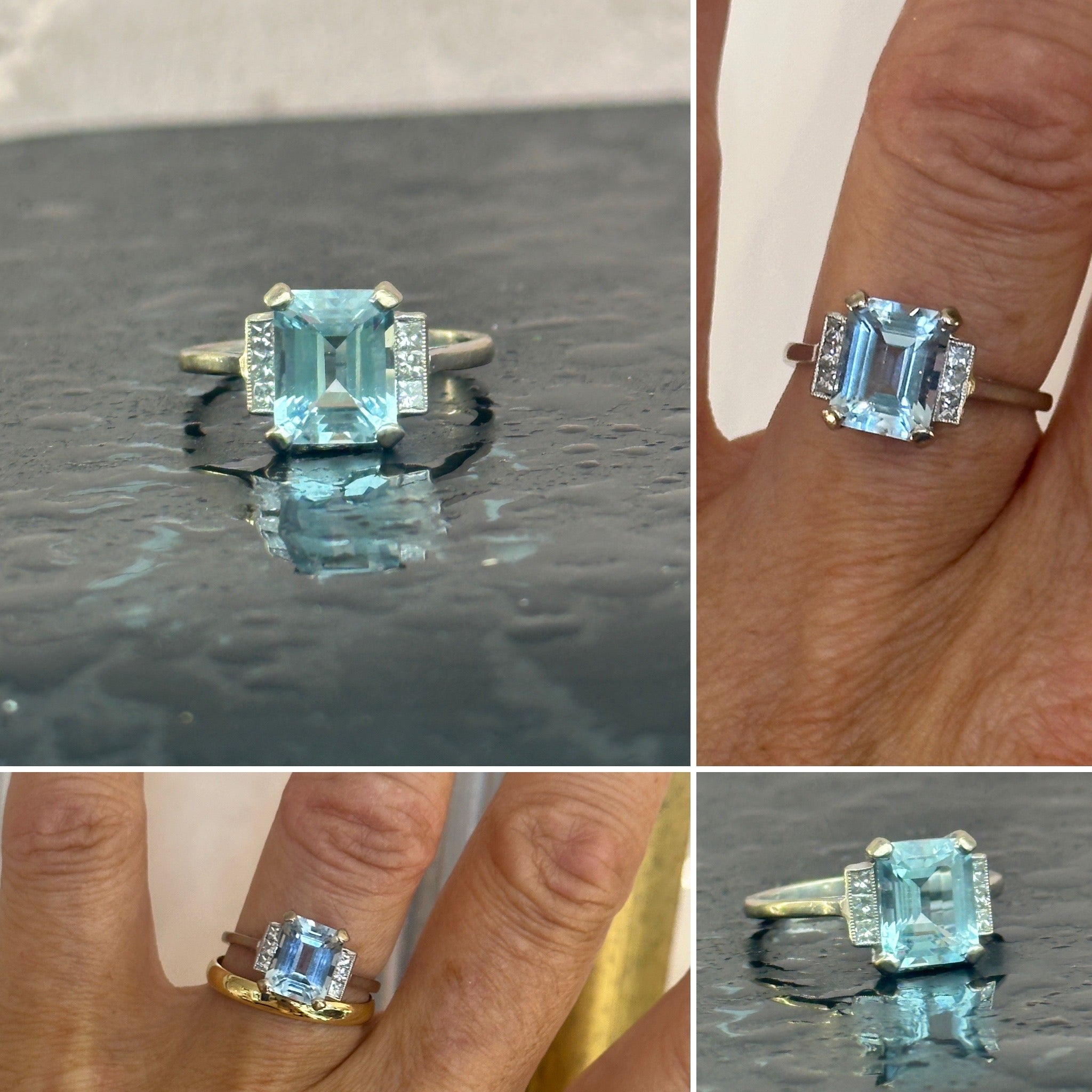 Clara: Aquamarine Ring
