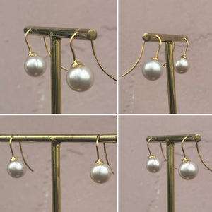 Gold Pearl Earrings