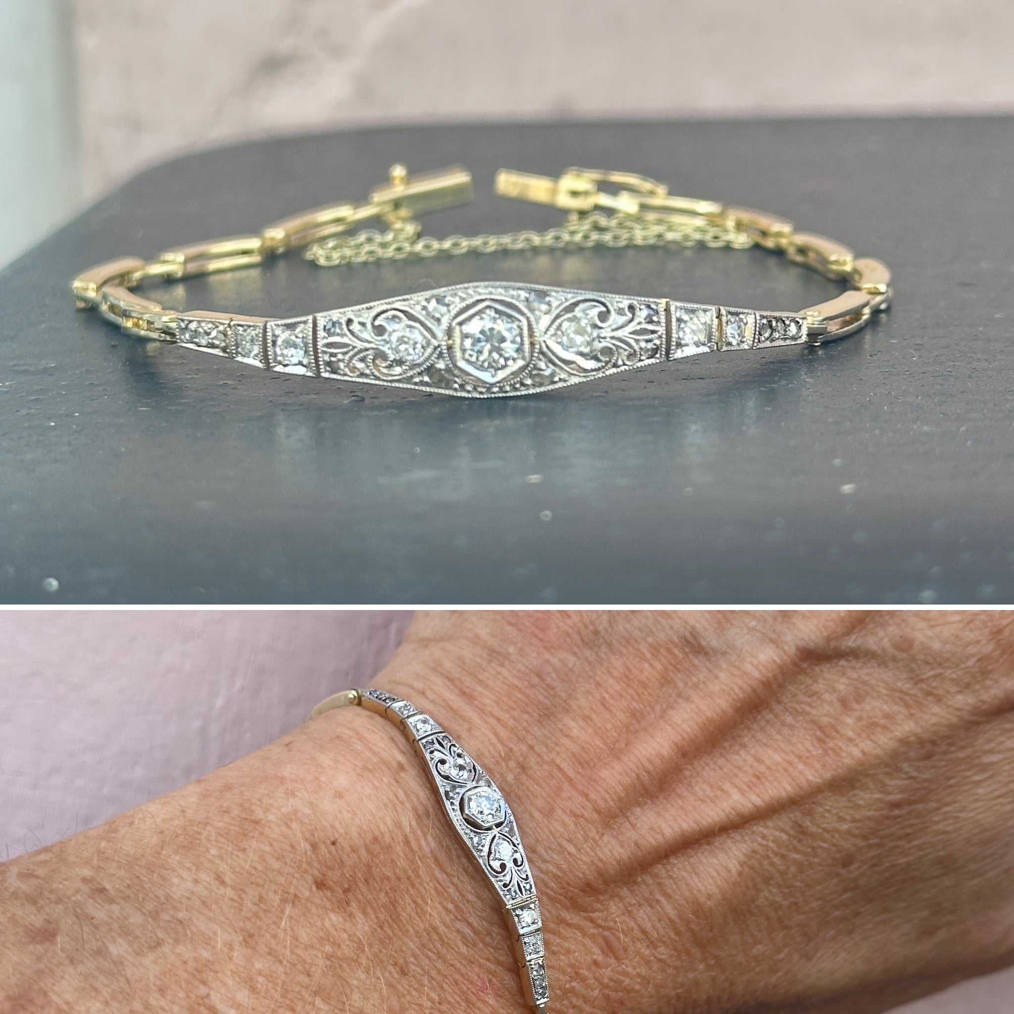Art Deco Diamond Bangle