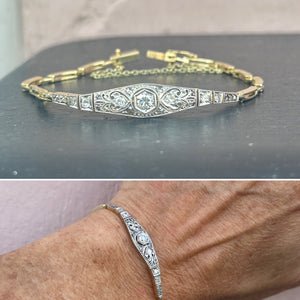 Art Deco Diamond Bangle