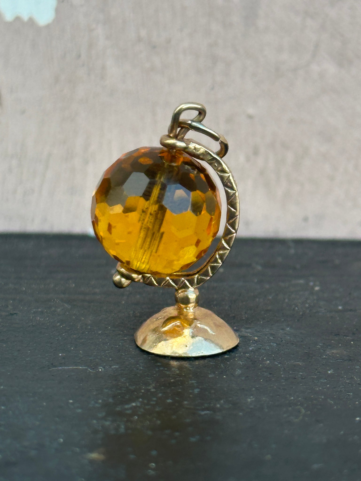 Globe Gold Charm