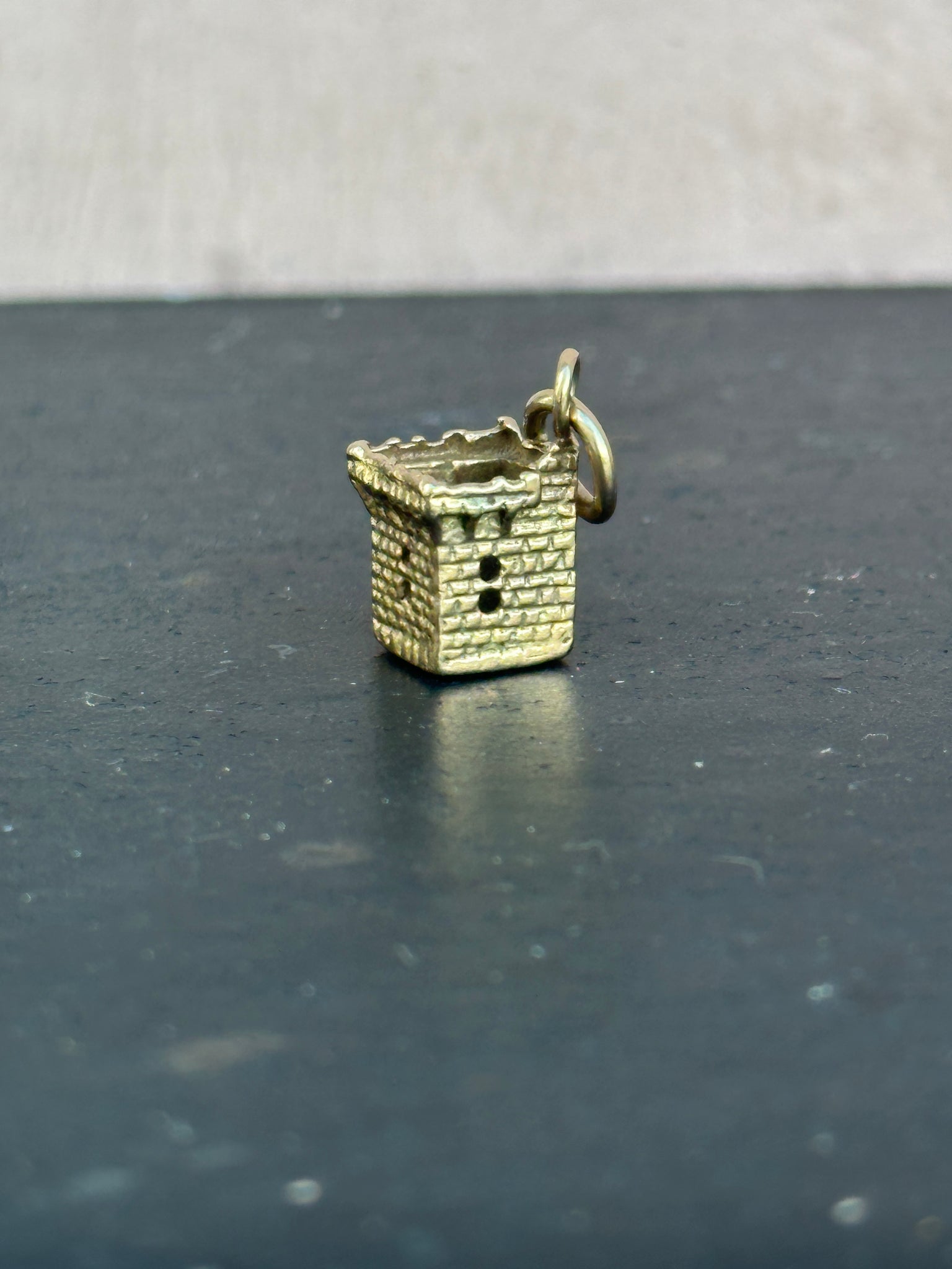 Norman Castle Gold Charm
