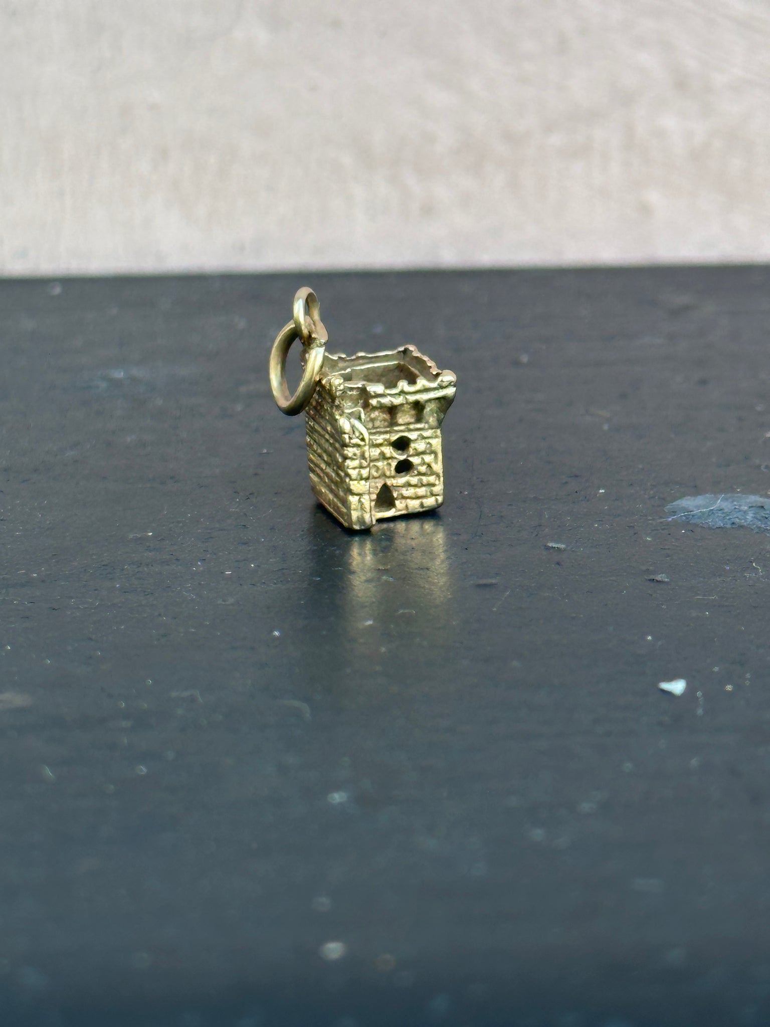 Norman Castle Gold Charm