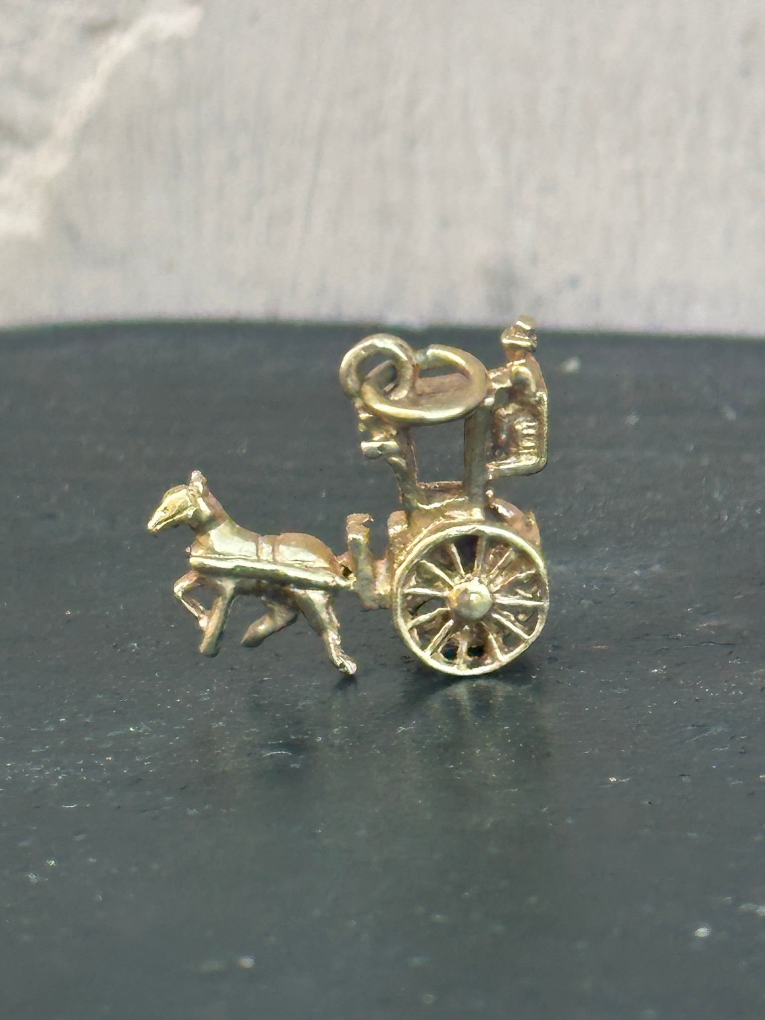 Gold Carriage Charm