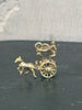 Gold Carriage Charm