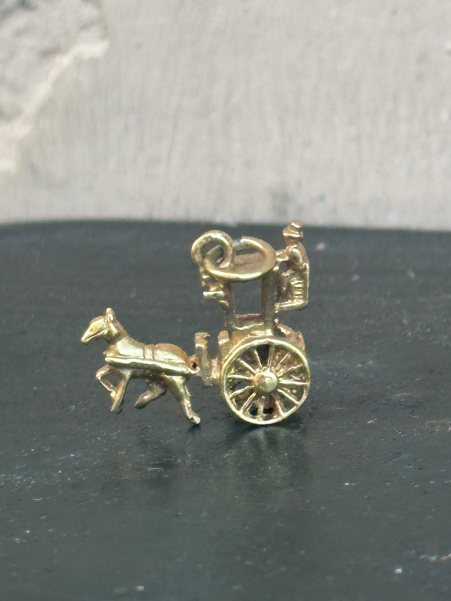 Gold Carriage Charm