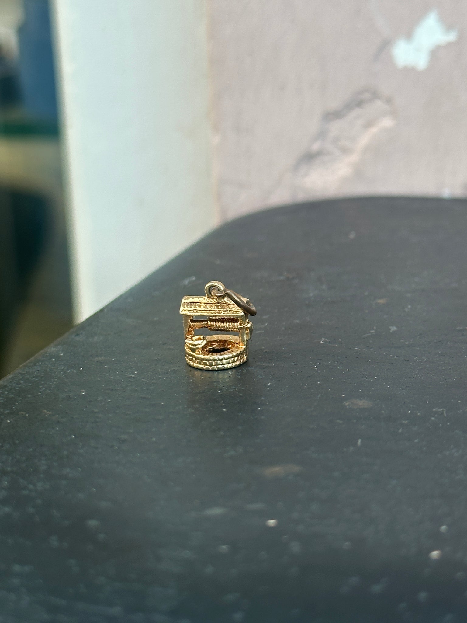 Gold Wishing Well Charm