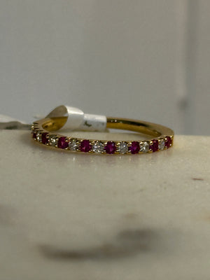 Ruby Diamond Wedding Ring