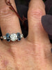 Antique Solitaire Ring w Sapphire