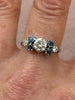 Antique Solitaire Ring w Sapphire