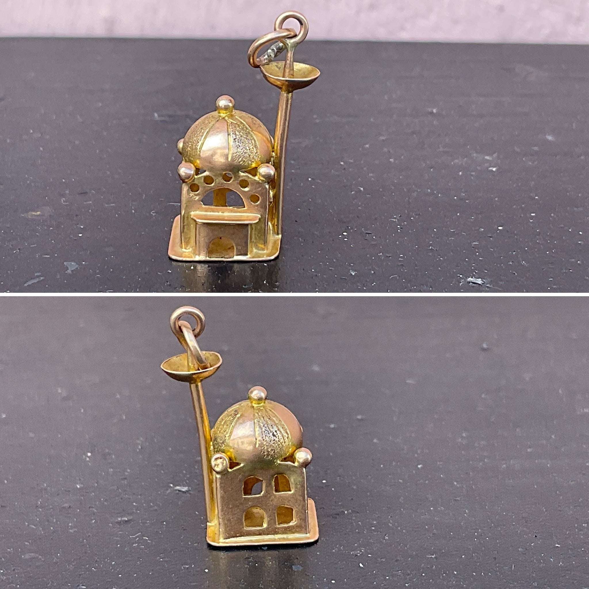 Gold Temple Charm