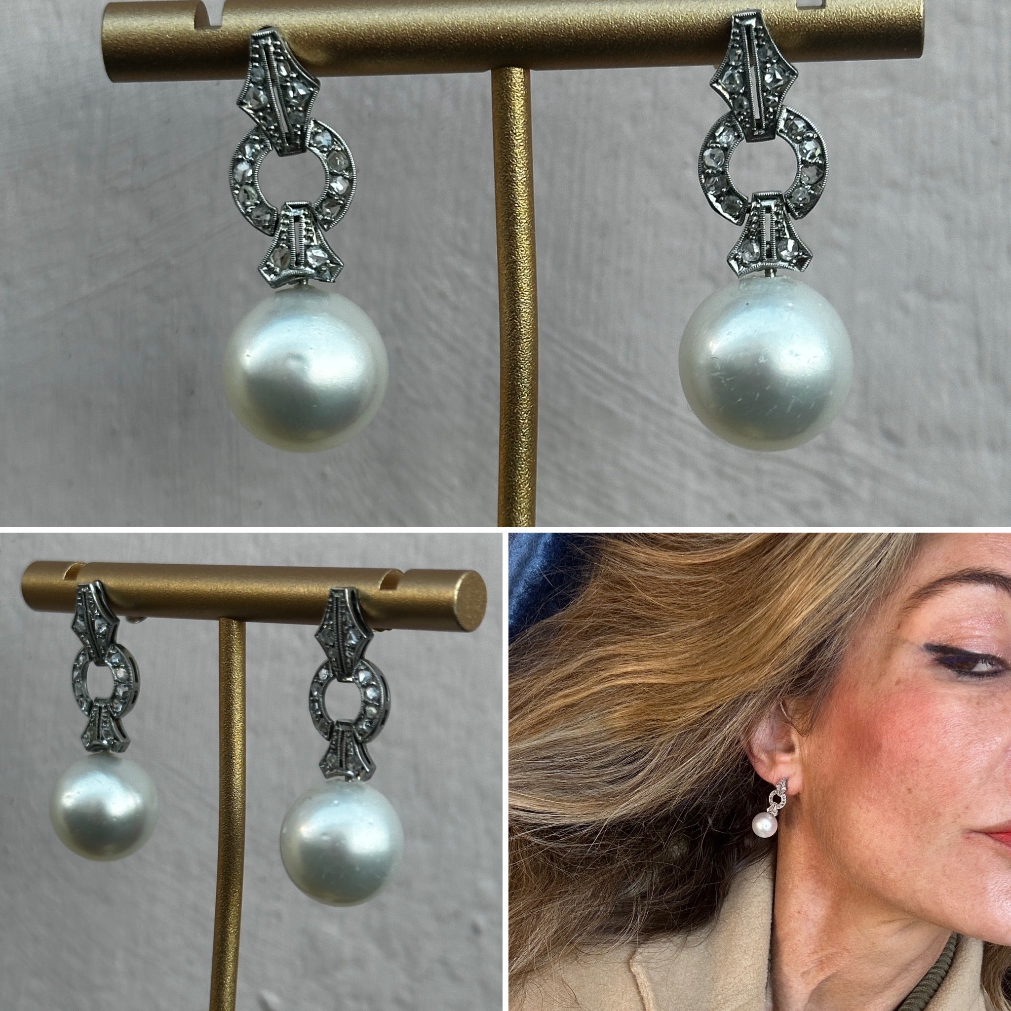 Antique Pearl Earrings