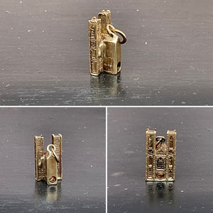 Vintage Gold Notre Dame Cathedral Charm