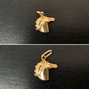 Vintage Gold Horse Charm