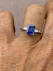Tanzanite Emerald Cut Ring