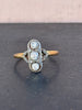 Art Deco Three Stone Ring