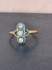 Art Deco Three Stone Ring