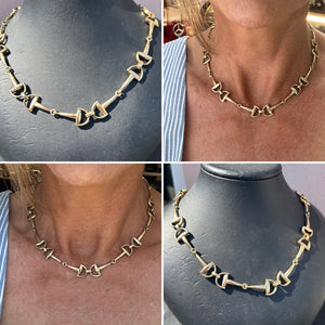 Gold Snaffle Necklace