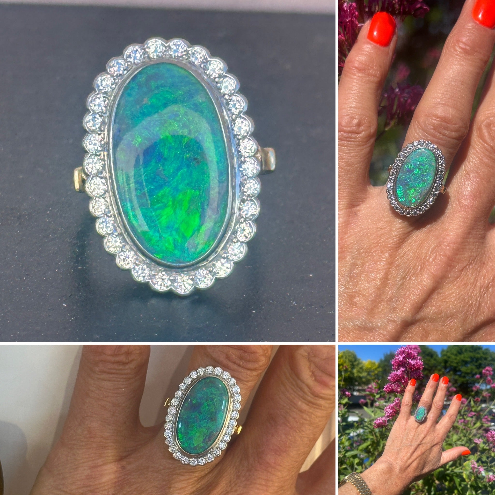 Black Opal Ring