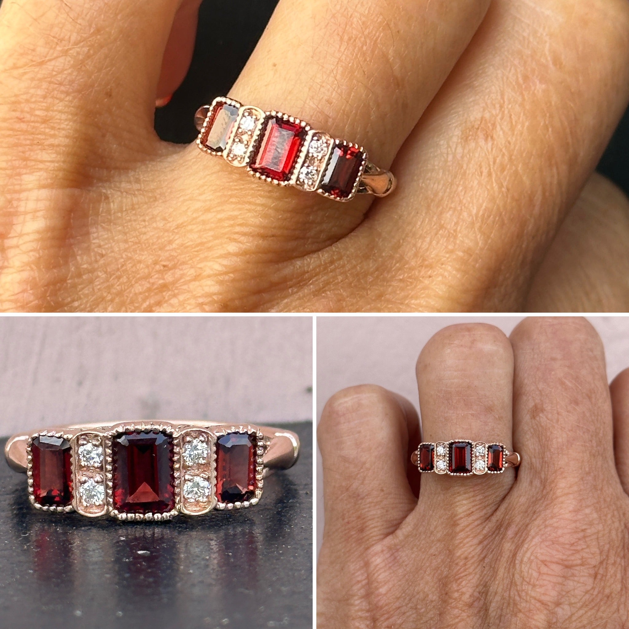 Garnet Eternity Ring.