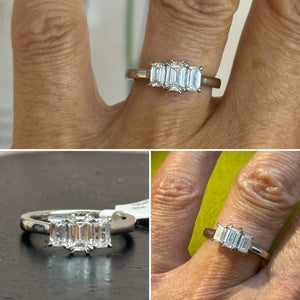 Rowan. Emerald Cut Diamond Ring