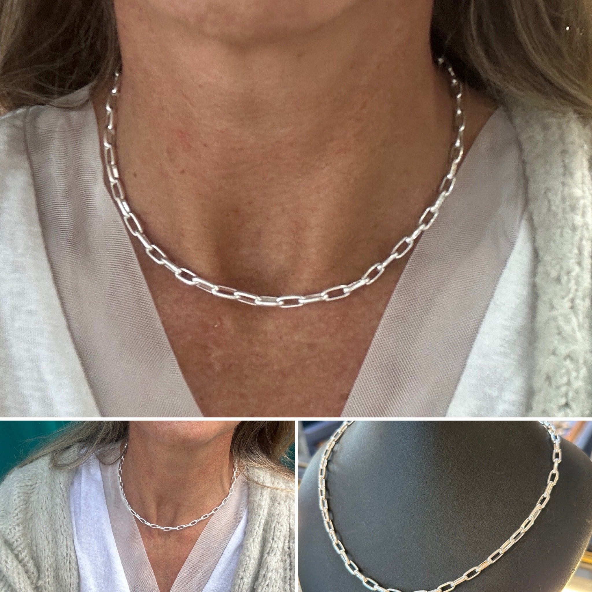 Caitlin: a silver necklace
