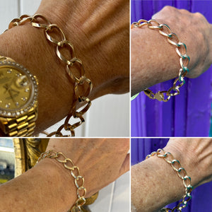 Open Curb Link Gold Bracelet