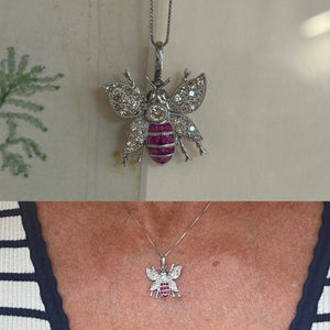 Art Deco Ruby Pendant